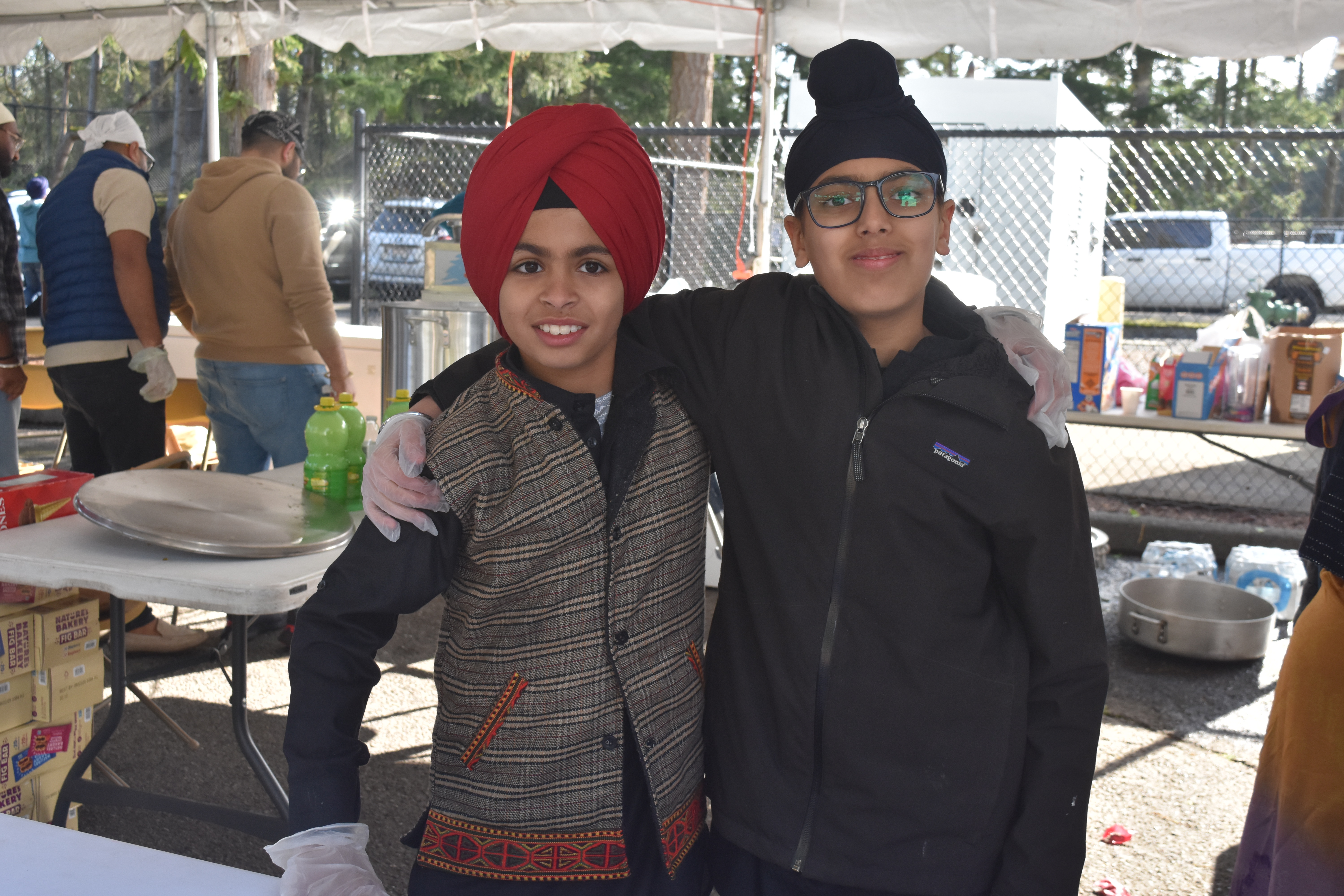 Khalsa Gurmat Center students serving their community